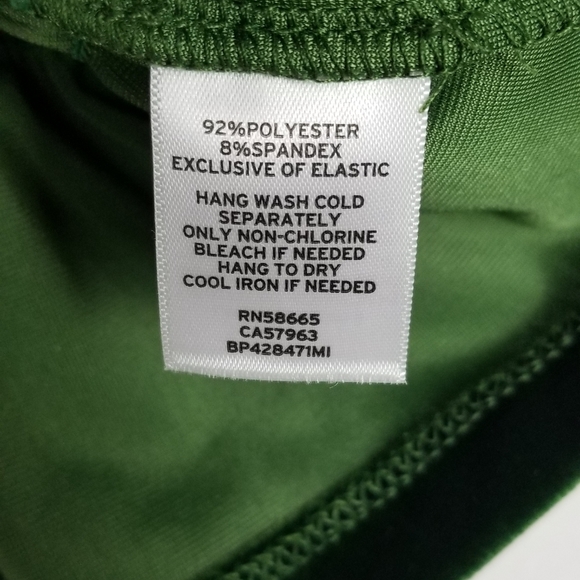 BP Off the Shoulders Green Velvet Crop Top - Picture 6 of 8